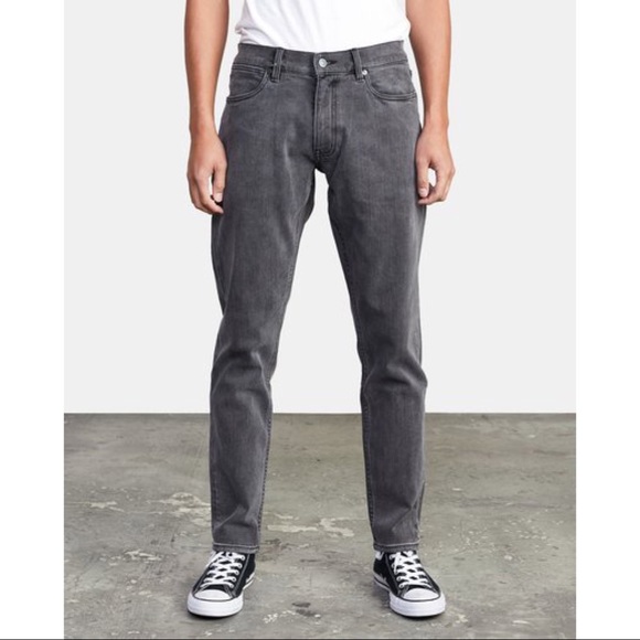 RVCA Daggers Denim Slim Straight Jeans - Picture 2 of 8